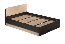 Кровать двухспальная "Аманда" А14 (венге\дуб млечный), ЛДСП, MODERN, г. Ижевск