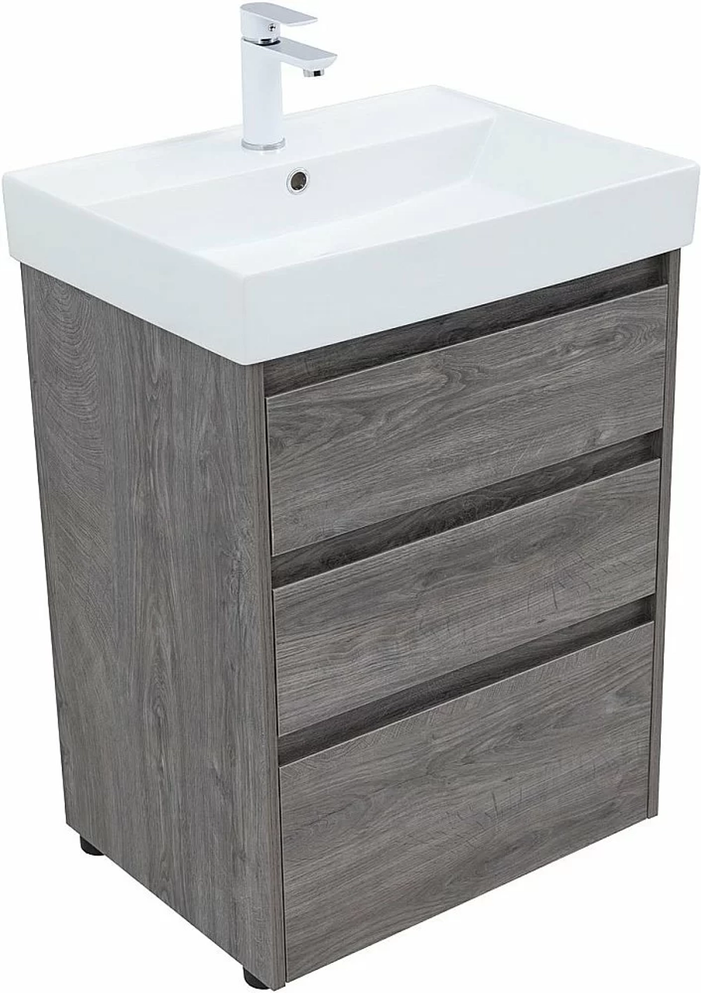 Тумба с раковиной Aquanet Nova Lite 302470 60 дуб рошелье