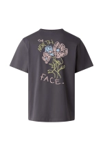 Футболка The North Face RELAXED UNISEX - tnf black/pink moss