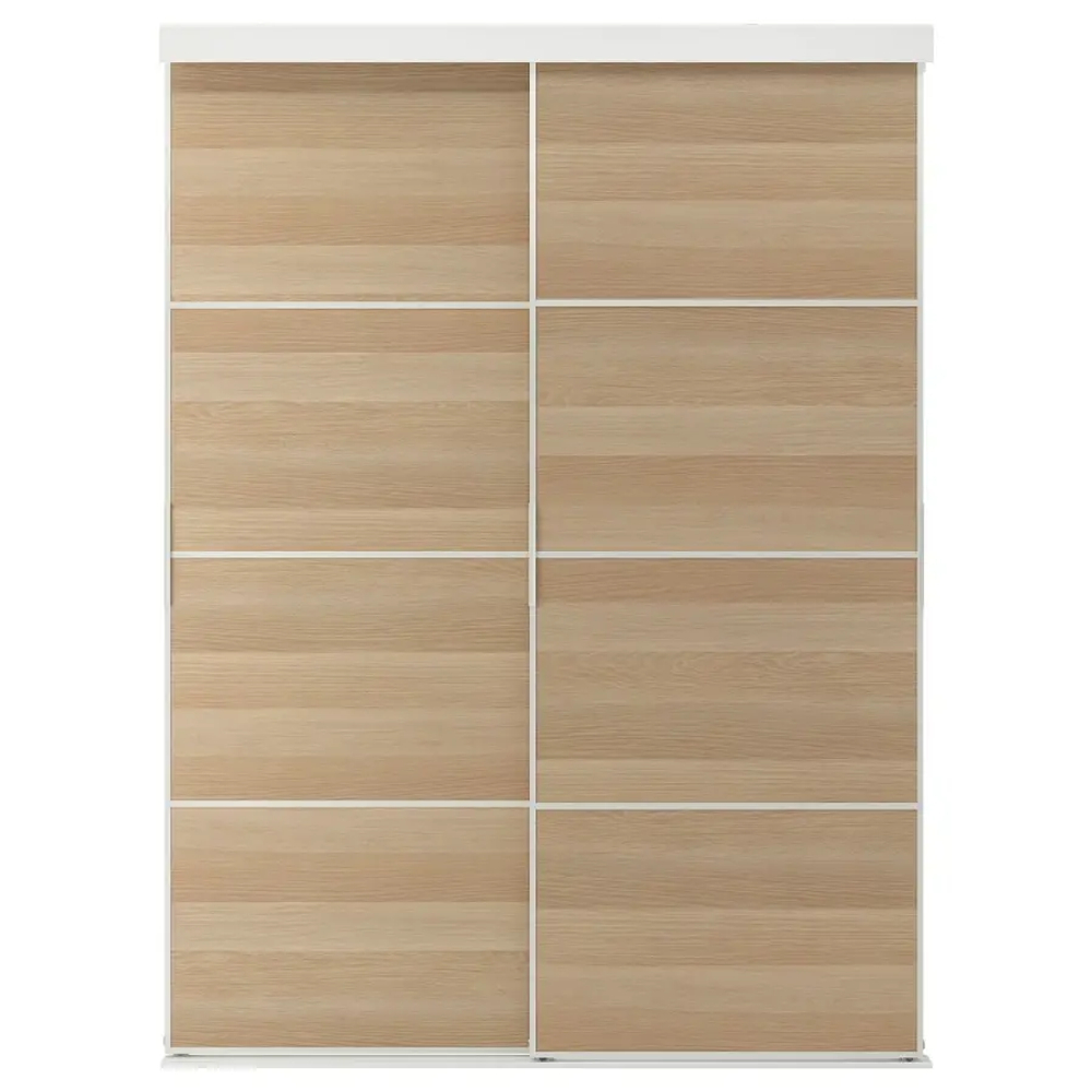 Пара раздвижных дверей - SKYTTA/MEHAMN IKEA/ СКЮТТА/ МЕХАМН ИКЕА, 152x205 см, бежевый