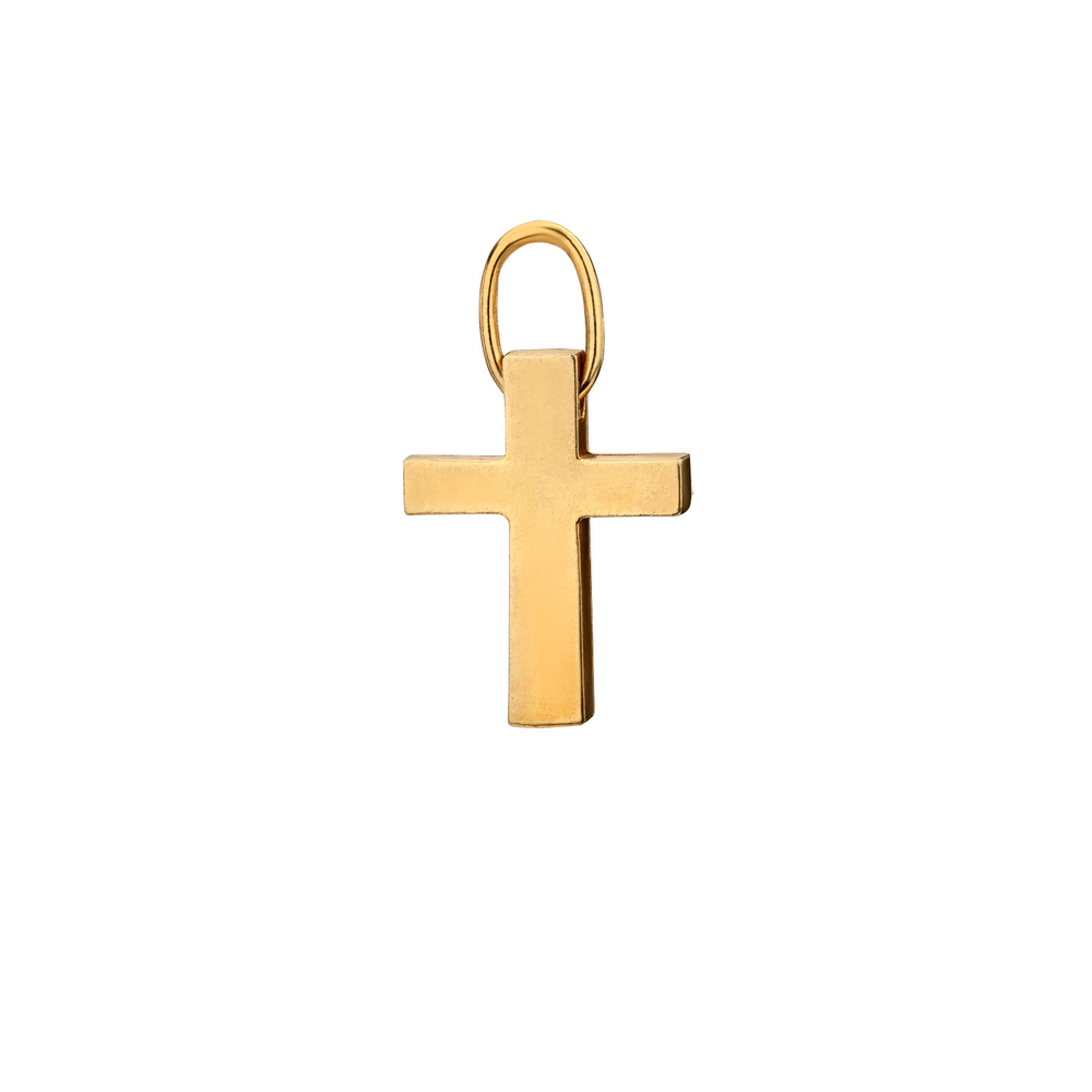 cross_pendant_golden_однотон