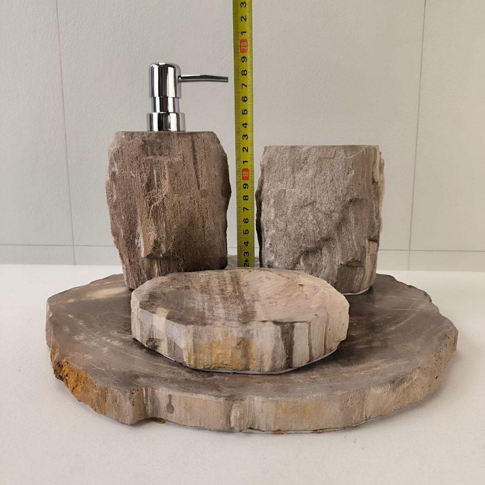 Набор из окаменелого дерева 4 предм Fossil Set NF-63282 поднос 149