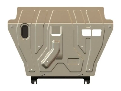 Защита картера двигателя, КПП (3 мм, алюминий) для Toyota RAV4 III 2005-2012 (V = 2.0; 2.2), Toyota RAV4 12/2012-10/2015 (V = 2.0 AT; 2.0 MT),, Toyota RAV4 11/2015-2019 (V = 2.0 AT; 2.0 MT) Sheriff.24.1897 CP