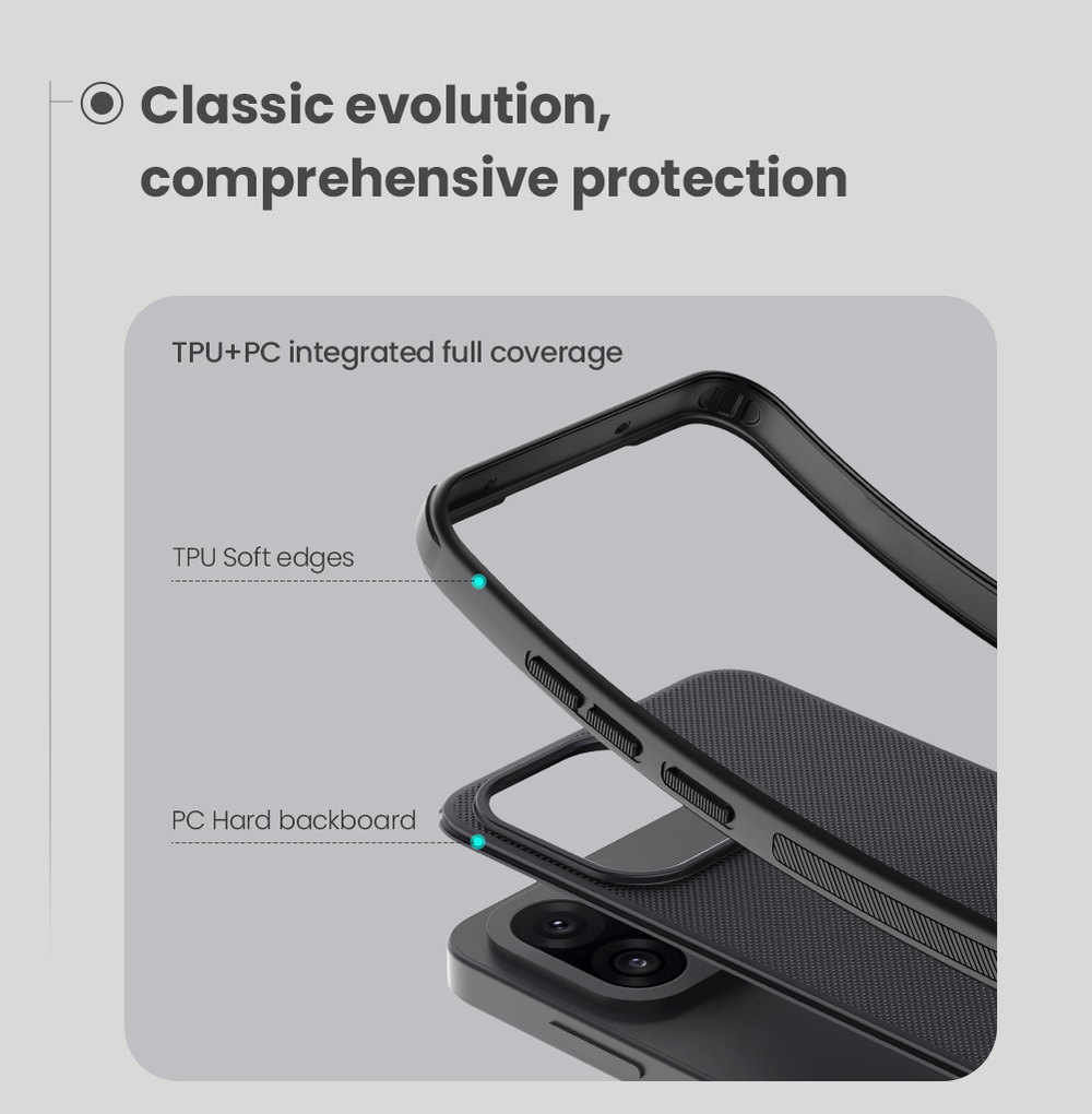 Чехол усиленный от Nillkin c встроенным магнитом для OnePlus 13T и 13s, серия Super Frosted Shield Pro Magnetic Case