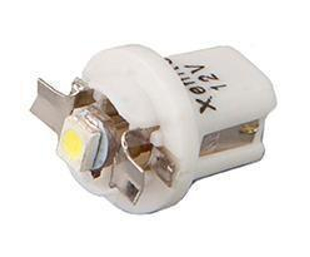 Лампа светодиодная 12V 1,2W с патроном 1 SMD белый конус Xenite