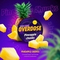 Табак для кальяна Overdose Pineapple Chunks (Ананасовые кусочки), 25 гр.