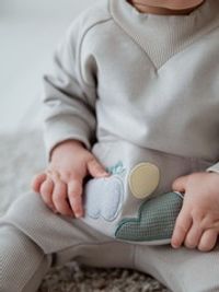 Свитшот облегченный "Жемчуг" с карманом-кенгуру 0+