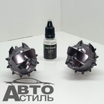 Ароматизатор-игрушка -на обдув- Собачки ПИТБУЛЬ - YC-35GG оружейный металл матовый