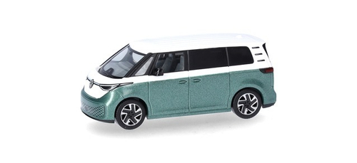 Микроавтобус Volkswagen (VW) ID. Buzz, белый/зеленый металлик