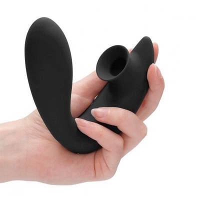 Чёрный вибратор для G-точки Irresistible Desirable с бесконтактной клиторальной стимуляцией (Цвет: черный)