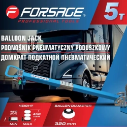 Домкрат подкатной пневматический 5т Forsage F-TRA1813 MST
