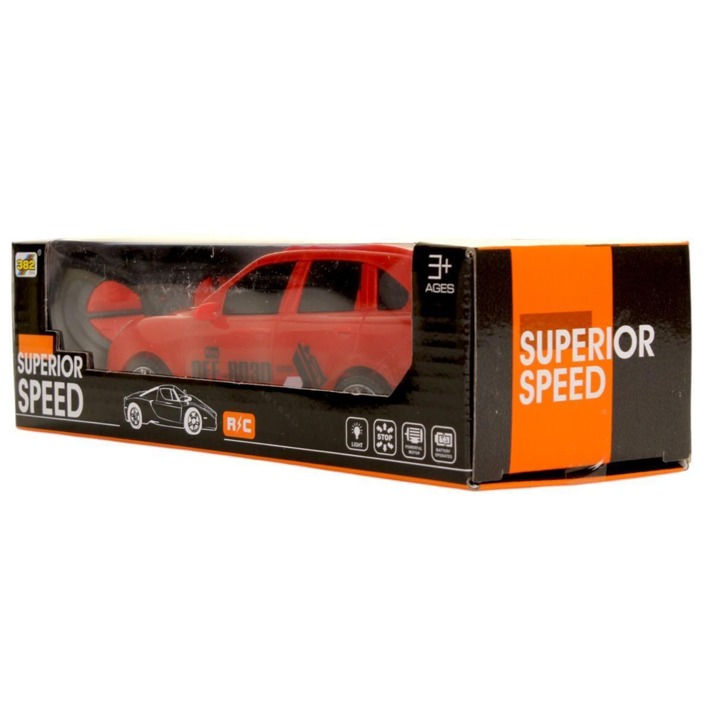 Джип на РУ, красная, коробка A003