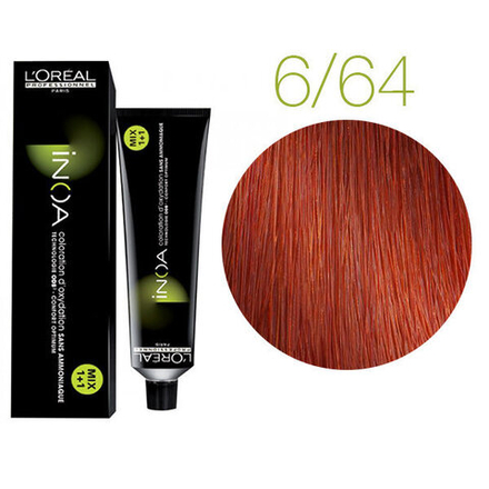 L'Oreal Professionnel Inoa 6.64 Темный блондин красный медный 60мл.