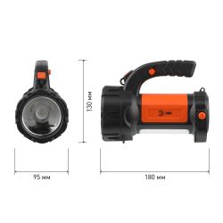 Светодиодный фонарь ЭРА PA-606 прожектор аккумуляторный 5 Вт, литий, поворотная ручка, Альфа | Прожекторные фонари