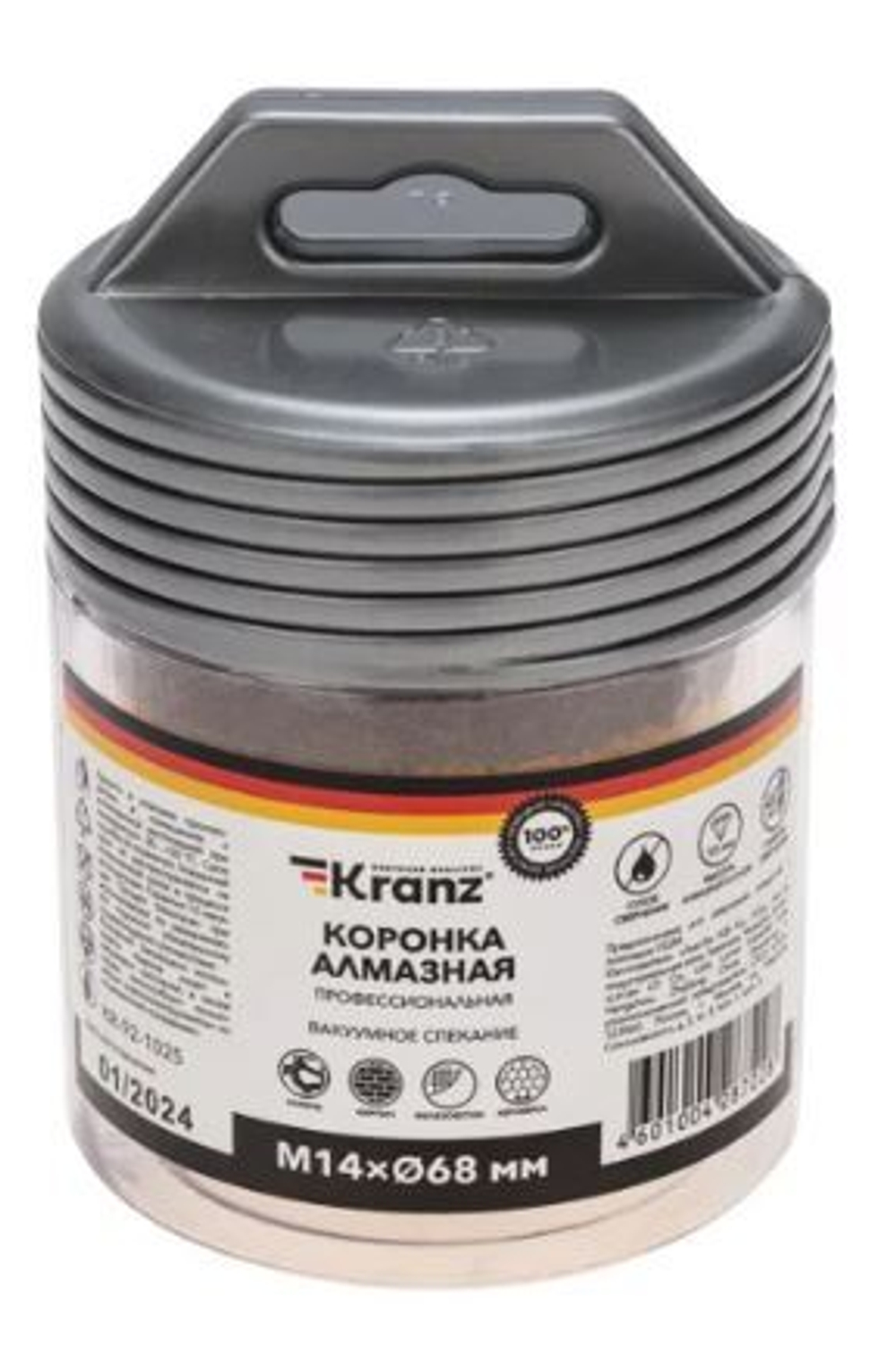 Коронка алмазная KRANZ KR-92-1025