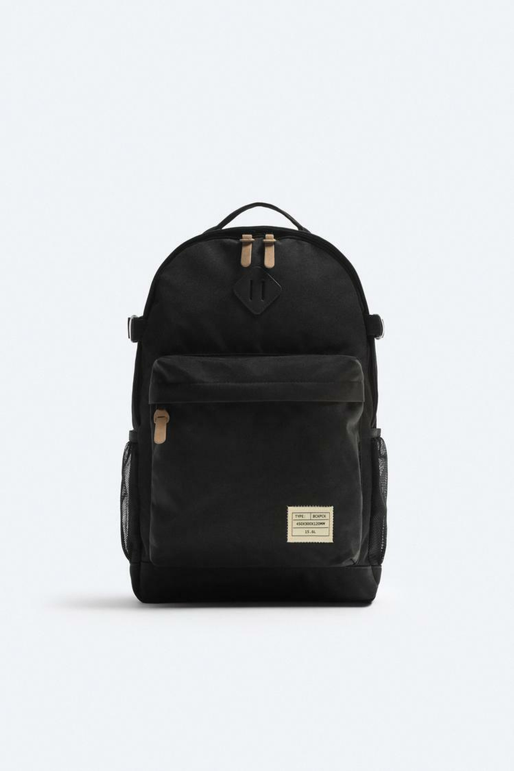 ZARA РЮКЗАК ИЗ НЕЙЛОНА, ЧЕРНЫЙ