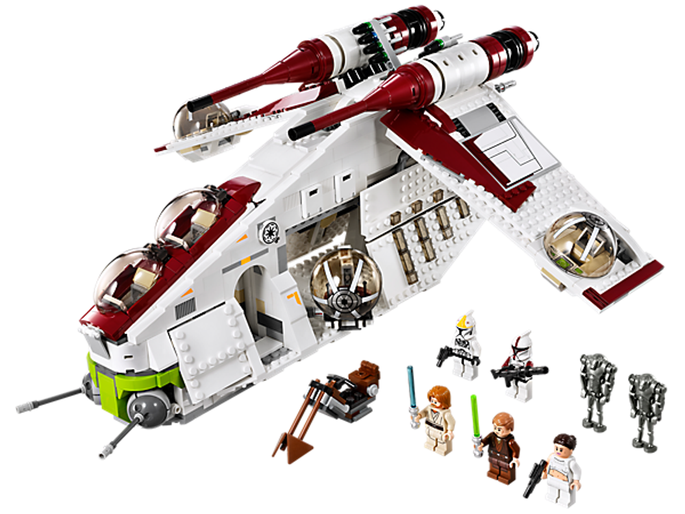 LEGO Star Wars: Республиканский истребитель 75021 — Republic Gunship — Лего Звездные войны Стар Ворз