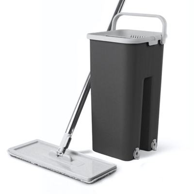 Набор для уборки HANDY Lite 6 л. (ведро с отжимом + швабра + 2 насадки) в инд. упаковке цвет графитовый