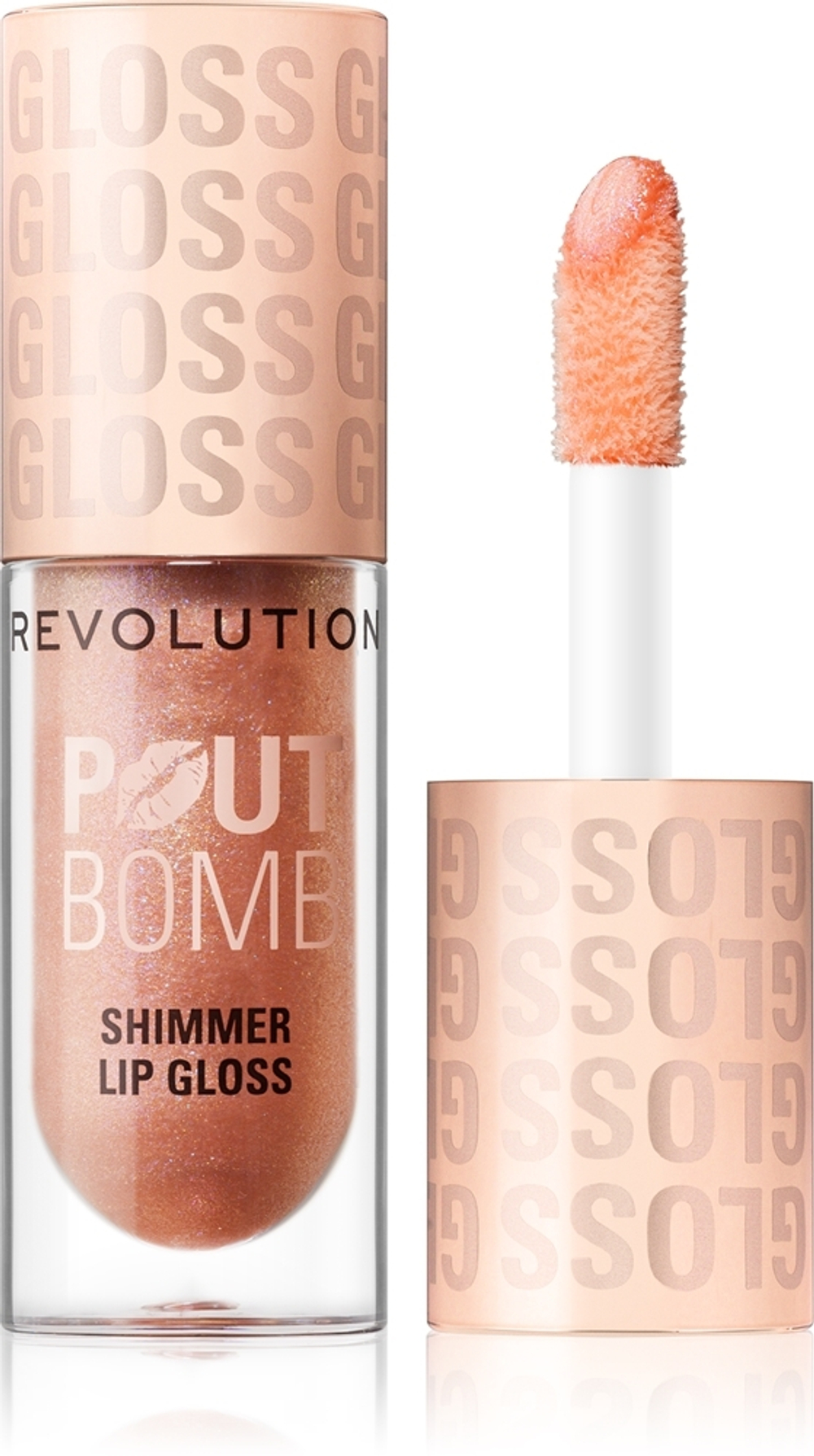 Makeup Revolution Shimmer Gloss - глянцевый блеск для губ, 4,5 ml
