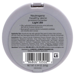 Neutrogena, Прессованная пудра для здоровой кожи, легкая 20, 9,6 г (0,34 унции)