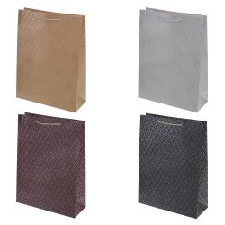 GAEM Пакет подарочный (бумага 210г/м2, блок микс 12шт), L31 W12 H42 см, 4в.