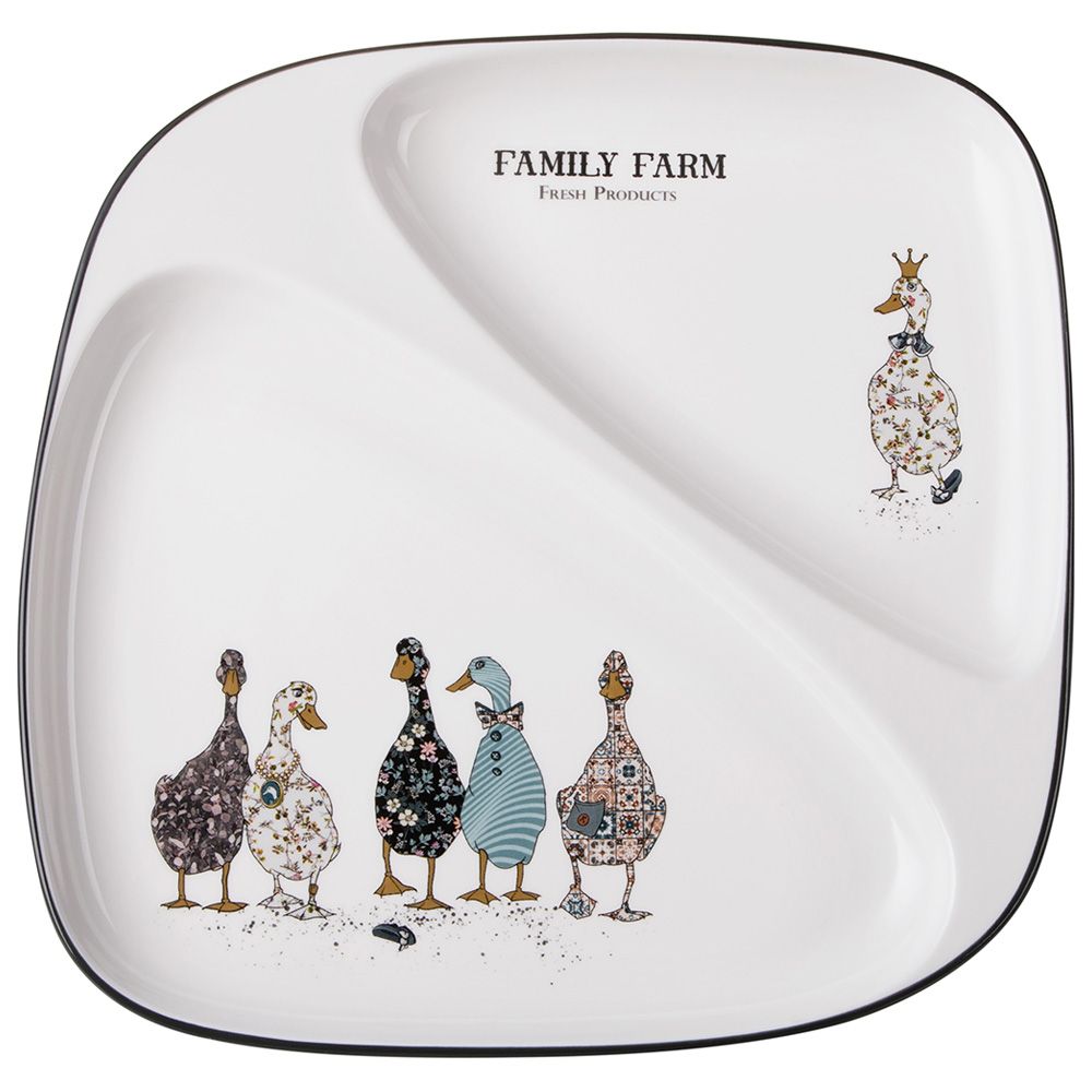 ТАРЕЛКА ОБЕДЕННАЯ LEFARD "FAMILY FARM" 2 СЕКЦИИ 26*2,5 СМ (КОР=12ШТ.)