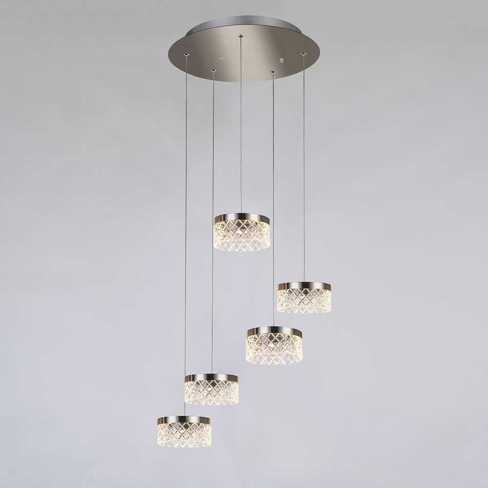 Подвесной светильник MD21020075-5A satin nickel