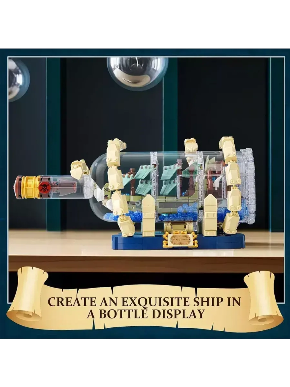 Конструктор Летучий голландец в бутылке 1100 деталей