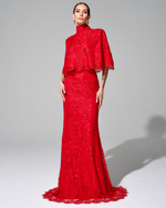 Юбка длины макси "Гранатовый браслет"