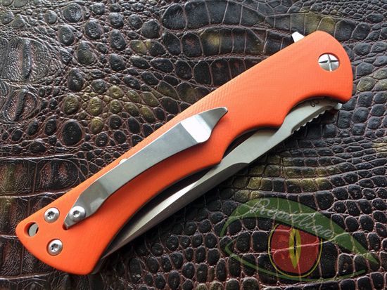 Складной нож Steelclaw Рыжая лиса JER03 c клинком из стали D2, рукоять G10