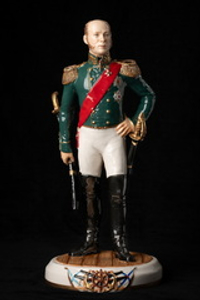 Статуэтка. Фарфор. Солдат. Сенявин Дмитрий Николаевич - Русский флотоводец. Россия