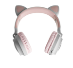 Наушники беспроводные Hoco Cat Ear Headphones W27 розовый