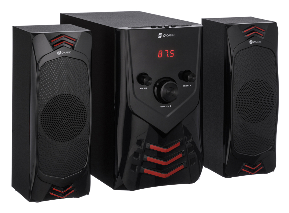 Акустика 2.1 Оклик ОК-432 (25W/FM/USB/BT)