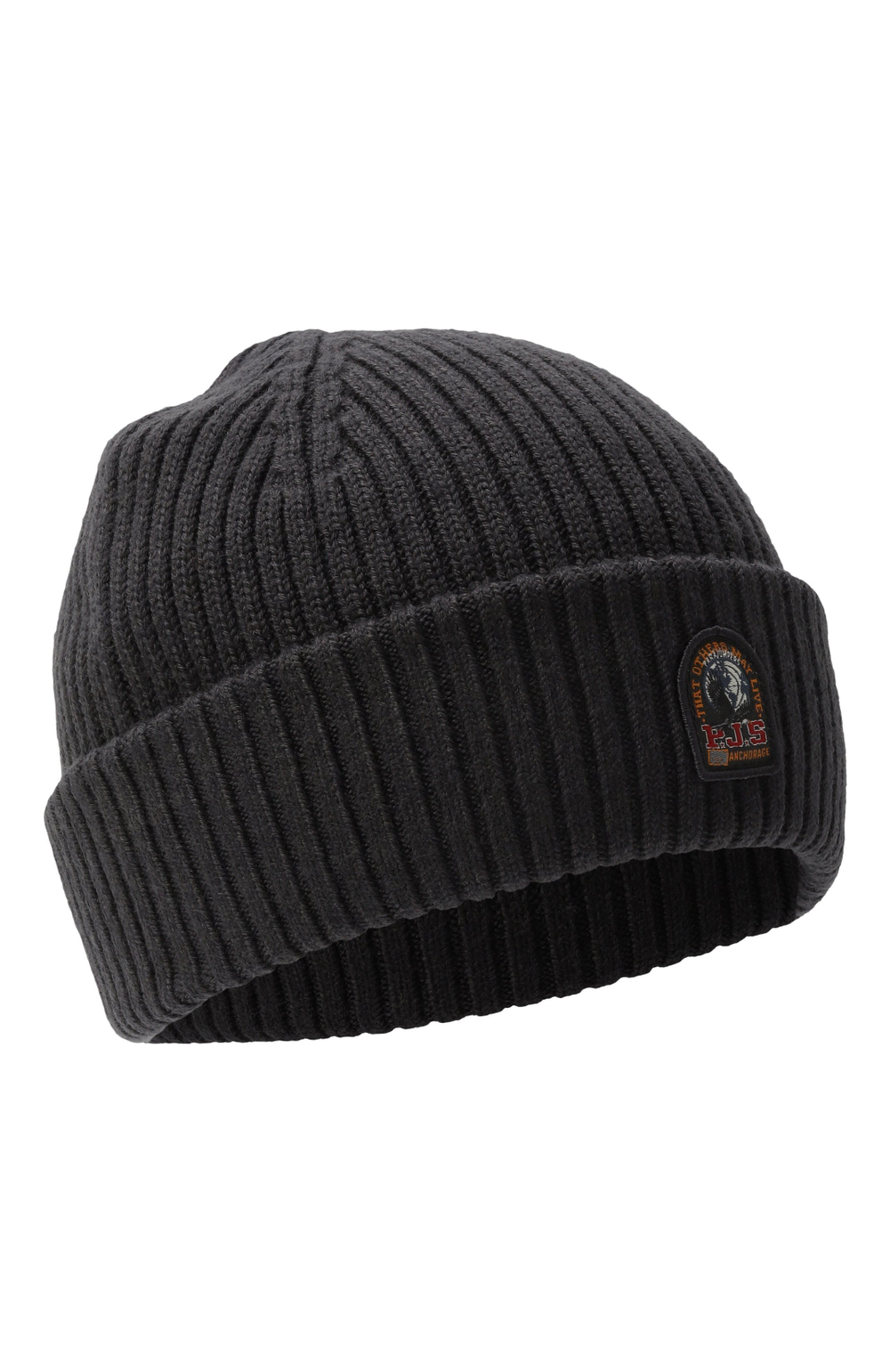 Шапка Parajumpers RIB HAT 736 т.серый
