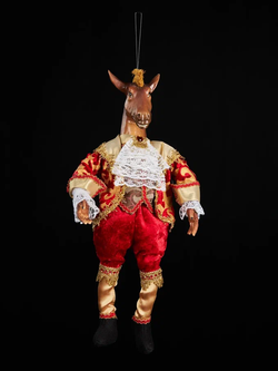 Винтажное украшение Царский конь 37 см., коричневый, Christmas DeLuxe (13663)