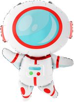 Шар (33''/84 см) Фигура, Космонавт, 1 шт.