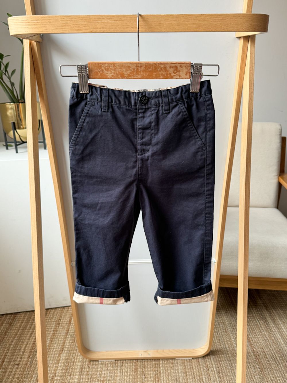 Хлопковые брюки Burberry, 92