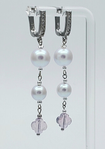 91001929 Серьги Selena Pearls