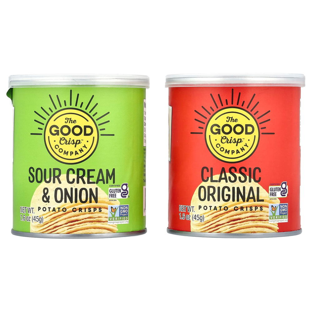 The Good Crisp Company, Картофельные чипсы, разнообразные упаковки, 8 шт., 45 г (1,6 унции)