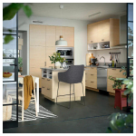 Барный стул со спинкой - TOSSBERG IKEA/ТОССБЕРГ ИКЕА, 101х42х56 см, серый