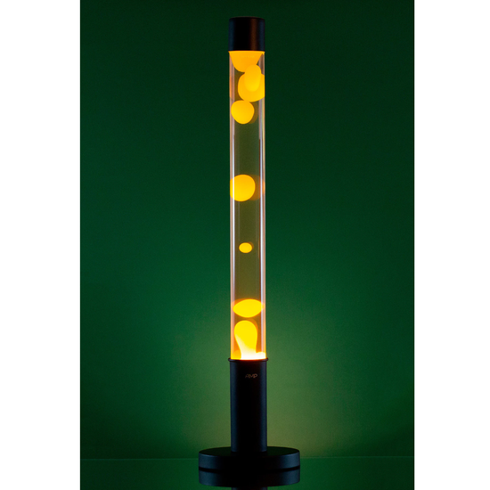 Лава лампа напольная Amperia Falcon Желтая, Прозрачная, корпус черный (76 см)