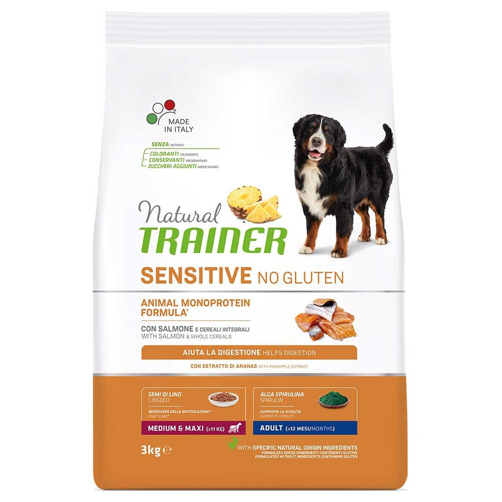 Trainer Dog Adult Medium&Maxi Sensitive Salmon - корм для собак средних и крупных пород, склонных к аллергии (лосось)