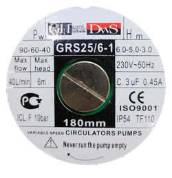 Насос циркуляционный GRS 25/6-1 180мм 230V