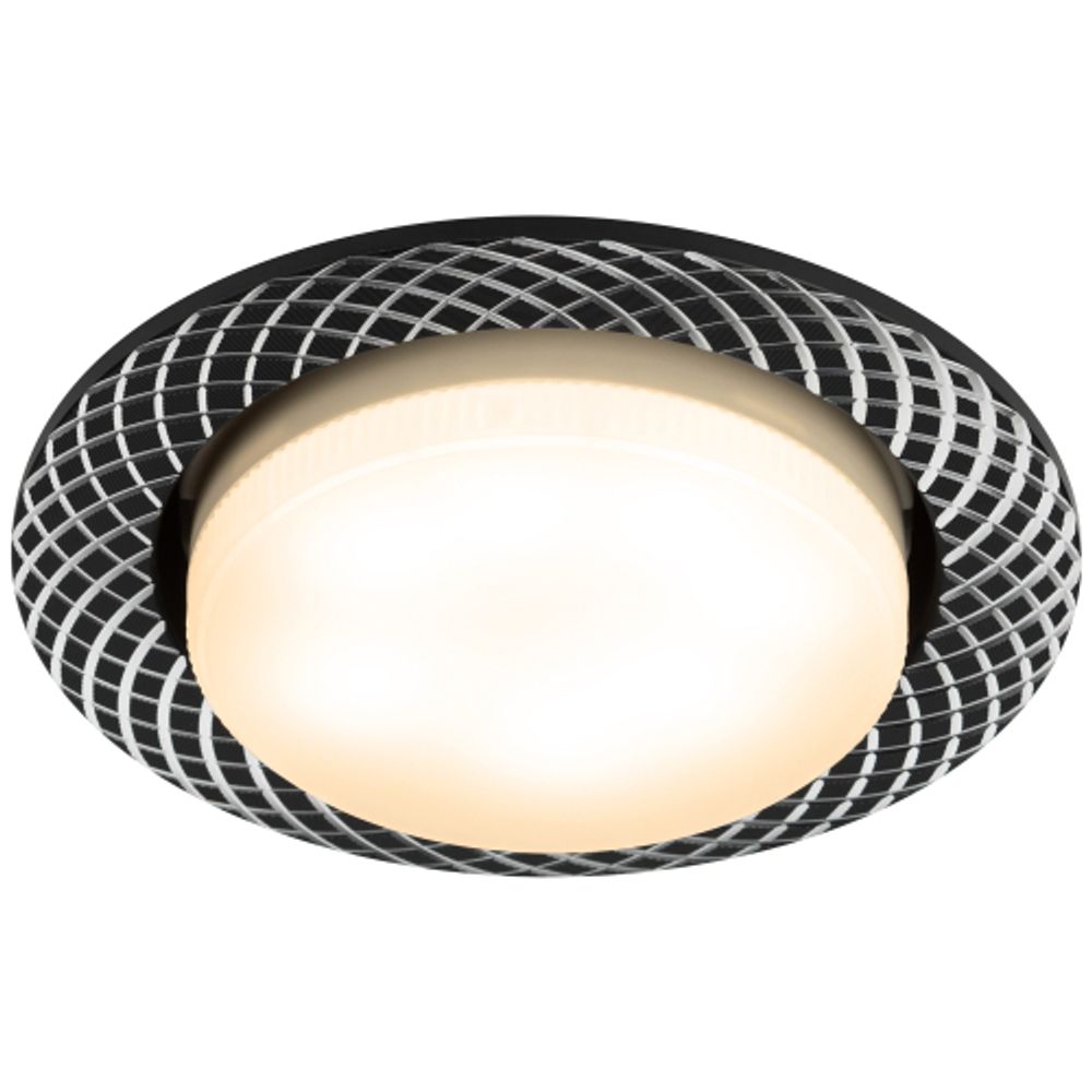 Светильник встраиваемый ЭРА KL 76 AL/BK /1 под лампу GX53 черный | Встраиваемые светильники Для ламп GX53