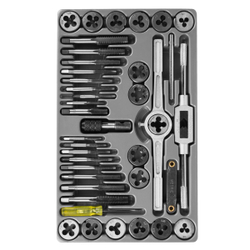 WDK-DTM3040 Набор метчиков и плашек М3-М12, 40 предметов, метрическая резьба