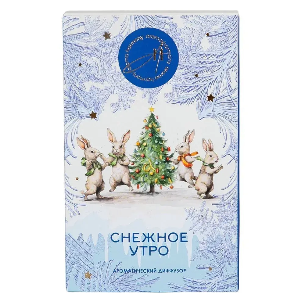Диффузор-открытка НГ Снежное утро 50мл Aroma Harmony