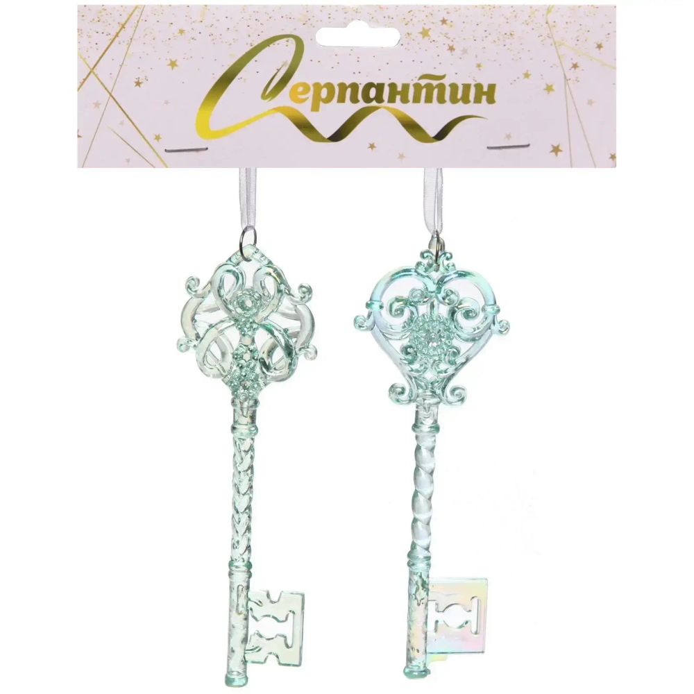 Подвеска «Волшебная тайна» 5*15 см (набор 2 шт), Зелёный