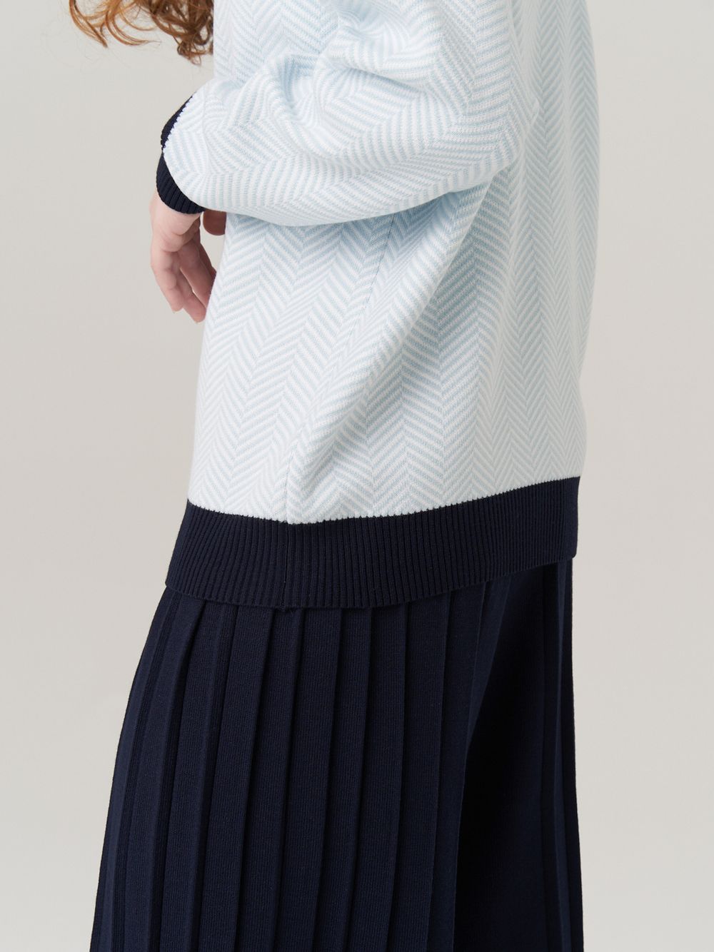 Джемпер для девочки AT954 небесно-голубой