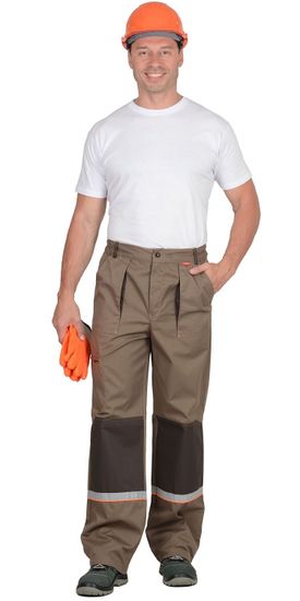 Костюм "Сириус-Родос" брюки (с.коричневый/т.коричневый)