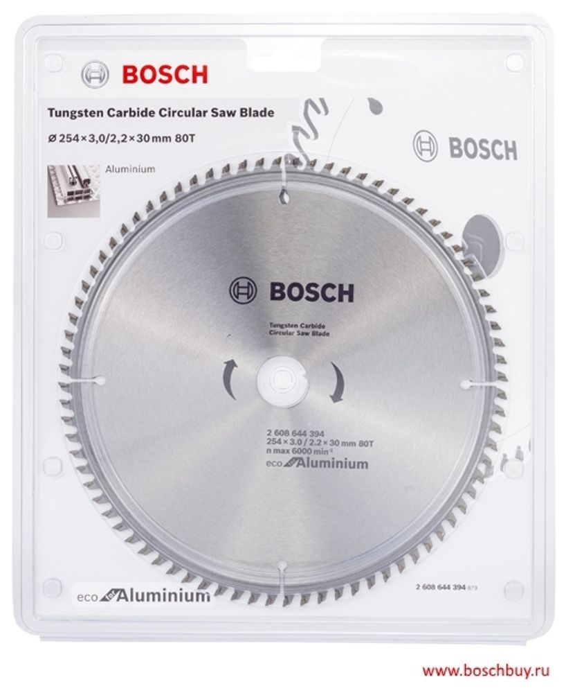 Пильный диск BOSCH 254x30x80 Multi ECO